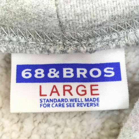 シックスティエイトアンドブラザーズ 68&BROTHERS Hooded Sweat 'nicedays' emb. プルオーバーパーカー メンズ import:L