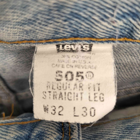 リーバイス Levis 02年製造 505 USA製 ボタン裏512 ジッパーフライデニムパンツ メンズ 32/30