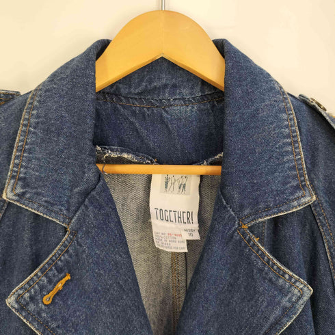 TOGETHER 80S~90S デニムトレンチコート レディース US:10