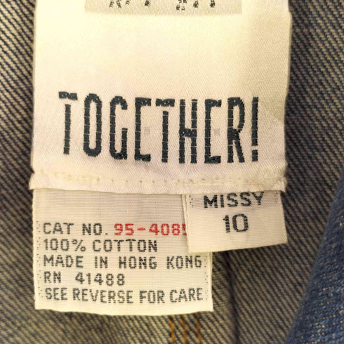 TOGETHER 80S~90S デニムトレンチコート レディース US:10