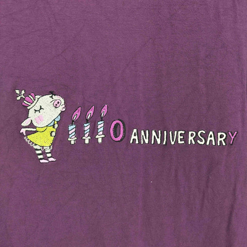 アルベロベロ OLLEBOREBLA オレボレブラ ブタさん ケーキ ろうそく 30th ANNIVERSARY 30周年 刺繍 フレア チュニック レディース