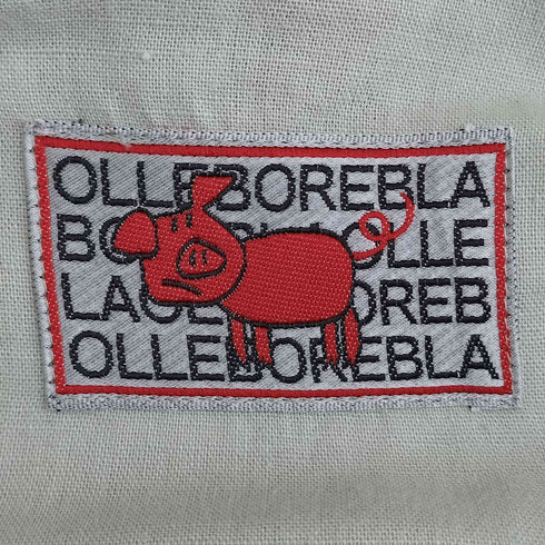 アルベロベロ OLLEBOREBLA オレボレブラ ブタさん コットンリネン レース刺繍 切替 ダブルジップ フード付 ハーフコート レディース