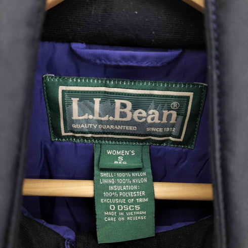 エルエルビーン L.L.Bean 90-00s ロゴ刺繍 比翼 マウンテン パーカー パテッドジャケット メンズ import:S