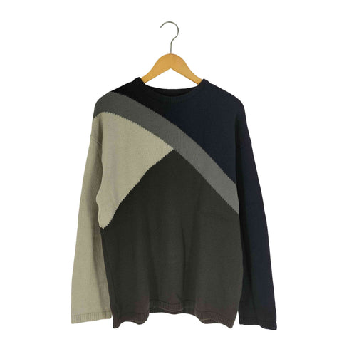 アルマーニ ARMANI 90S~00S イタリア製 メリノウール クルーネックニット メンズ EUR:48