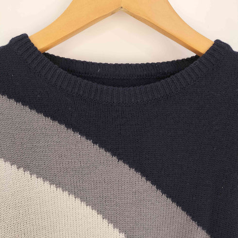 アルマーニ ARMANI 90S~00S イタリア製 メリノウール クルーネックニット メンズ EUR:48