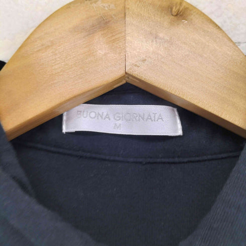 ボナジョルナータ BUONA GIORNATA バック プリント ラインストーン シャツ Y2K レディース JPN:M