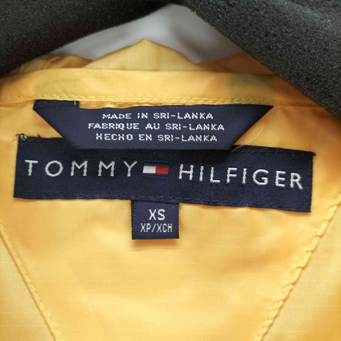 トミーヒルフィガー TOMMY HILFIGER リップストップ ロゴ ジップアップ ポリ パーカー ジャケット メンズ import:XS