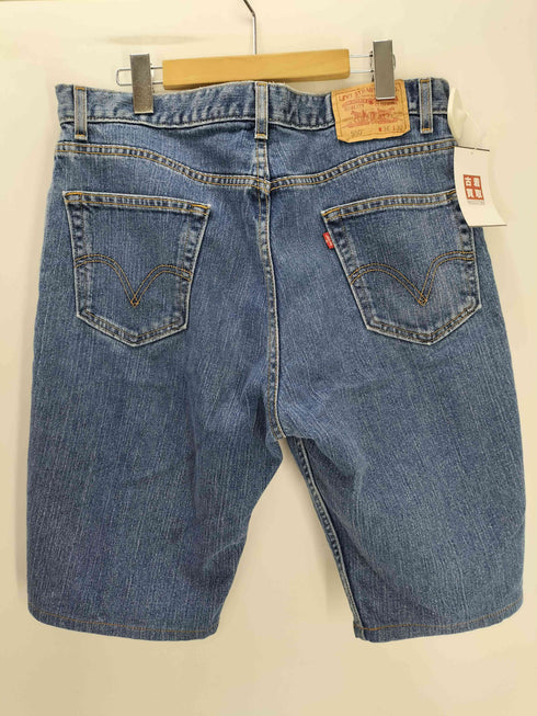 リーバイス Levis 550 RELAXED FIT ボタン裏 324 刻印 ジップフライ デニム ショート パンツ ショーツ ジョ―ツ メンズ W:36 L:32
