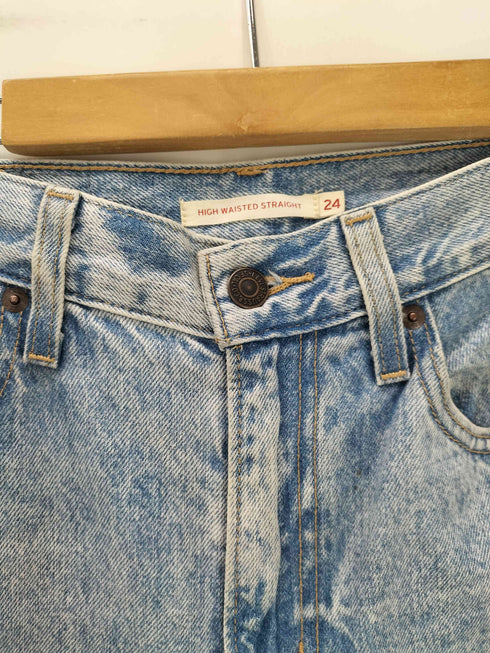 リーバイス Levis HIGH WAISTED STRAIGHT 25 ハイウエスト ストレートデニム レディース