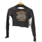 ビラボン BILLABONG Y2K スカル プリント リブ編み L/S クルーネック カットソー レディース import:M