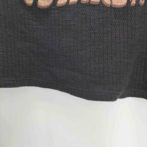 ビラボン BILLABONG Y2K スカル プリント リブ編み L/S クルーネック カットソー レディース import:M