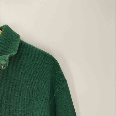 ポロラルフローレン POLO RALPH LAUREN ポニー 刺繍 ハーフジップ コットン リブ スウェット メンズ import:L