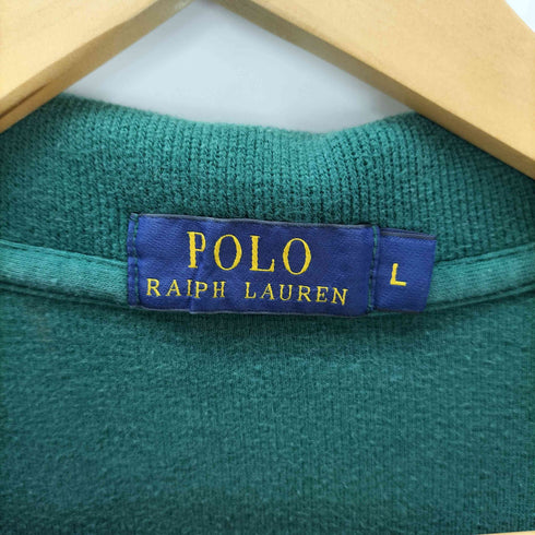 ポロラルフローレン POLO RALPH LAUREN ポニー 刺繍 ハーフジップ コットン リブ スウェット メンズ import:L