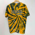 ギルダン GILDAN ultra cotton カレッジロゴ タイダイ染め S/S クルーネック Tシャツ バイカラー メンズ import:M