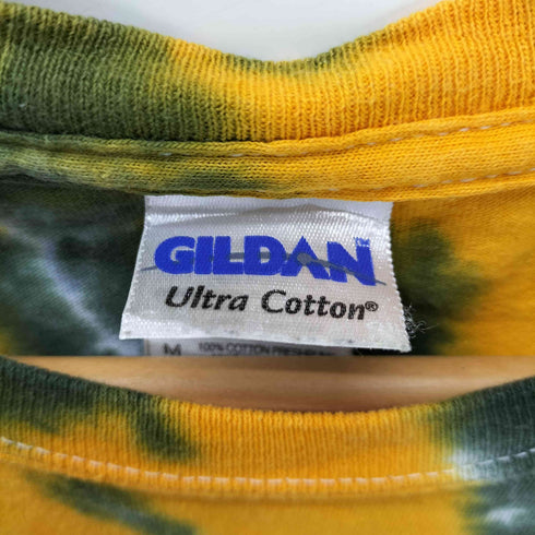 ギルダン GILDAN ultra cotton カレッジロゴ タイダイ染め S/S クルーネック Tシャツ バイカラー メンズ import:M