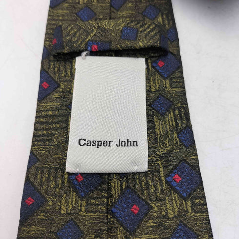 キャスパージョン CASPER JOHN Silk necktie シルク 総柄 ネクタイ メンズ