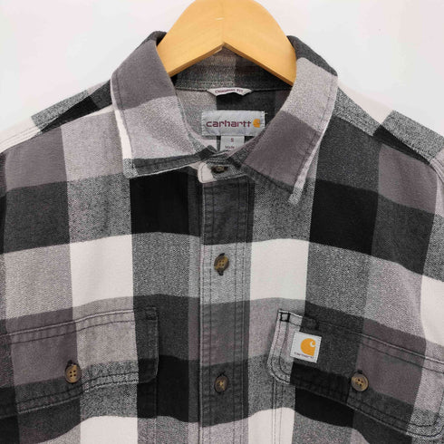 カーハート Carhartt ブロックチェック ヘビーネルシャツ メンズ import:S