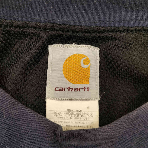 カーハート Carhartt 裏地サーマル 前Vガゼット スウェット メンズ import:L