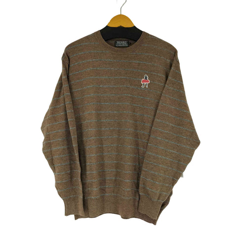 ヒステリックグラマー HYSTERIC GLAMOUR VIXEN GIRLワッペン ボーダーセーター メンズ JPN:L