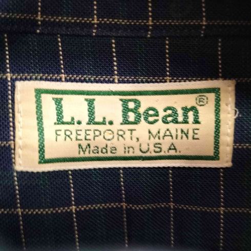 エルエルビーン L.L.Bean 80S MADE IN USA L/S BD チェックシャツ メンズ 16-34