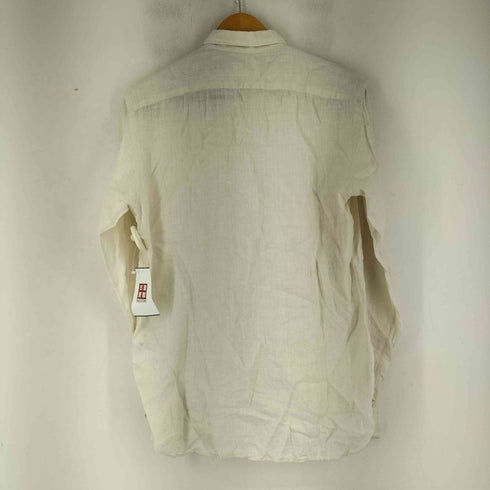ランバンオンブルー LANVIN en Bleu デザインボタン L/S リネンシャツ メンズ 48