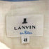ランバンオンブルー LANVIN en Bleu デザインボタン L/S リネンシャツ メンズ 48