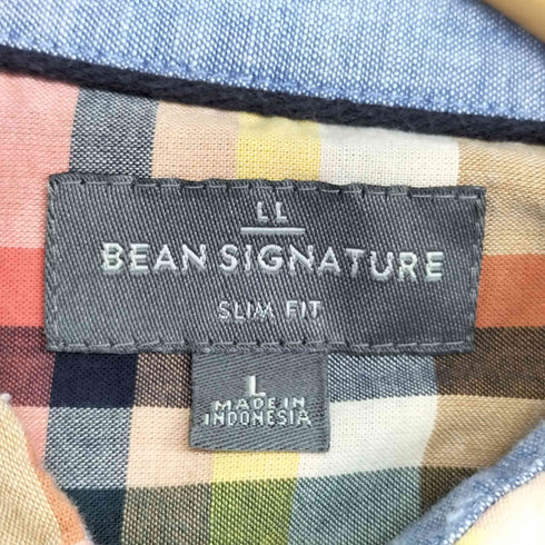 エルエルビーンシグネチャー L.L.Bean SIGNATURE SLIM FIT コットン チェックシャツ メンズ import:L