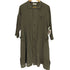 プランテーション Plantation プリーツ シワ加工 コットン L/S シャツ ワンピース レディース JPN:M