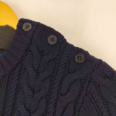 ポロラルフローレン POLO RALPH LAUREN ショルダーボタンケーブルニットワンピース レディース import:XS