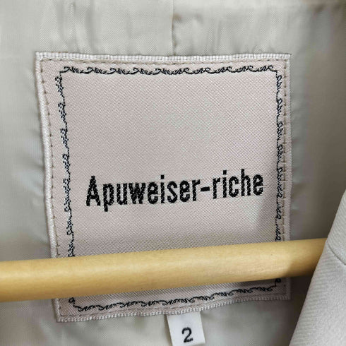 アプワイザーリッシェ Apuweiser riche サイド スリット ジレ レディース JPN:2