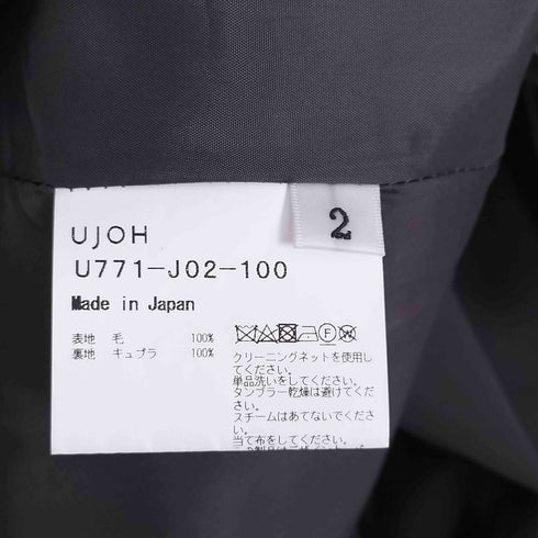 ウジョー Ujoh デザインノーカラージャケット レディース JPN:2