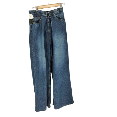 ジョンローレンスサリバン JOHN LAWRENCE SULLIVAN WASHED DENIM WIDE PANTS レディース JPN:L
