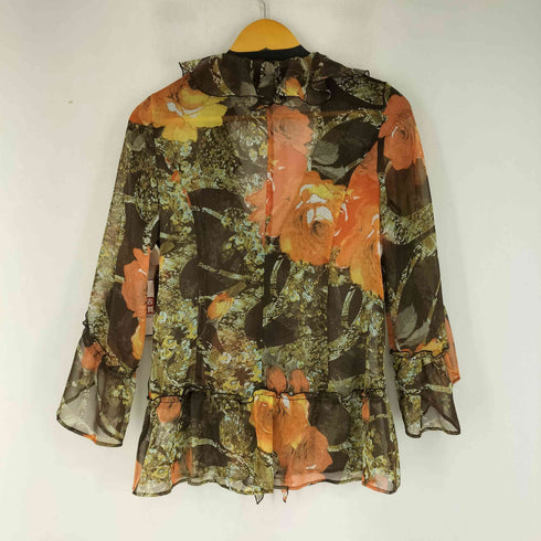 花柄シアーブラウス レディース 2