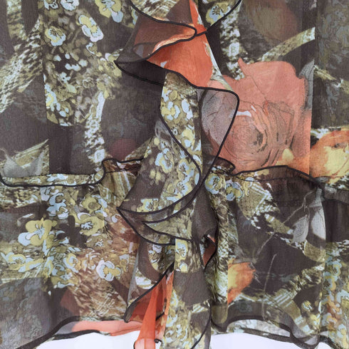 花柄シアーブラウス レディース 2
