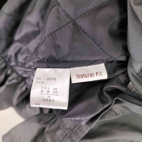 NATURAL FIT 中綿フリルカラージップコート レディース 38