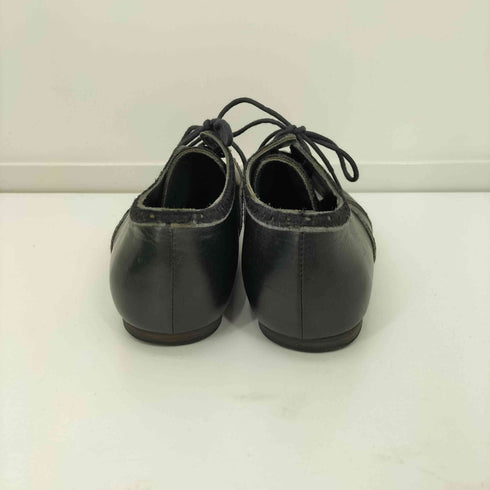 アンダーカバー UNDERCOVER 02AW WITCH’S CELL DIVISION 魔女期 パンチング スウェード ポインテッドトゥ レザー ドレス シューズ vibramソール レディース XXS