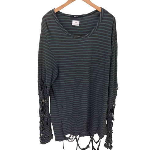 スビ KSUBI ダメージ加工 クルーネックカットソー Y2K メンズ JPN:L