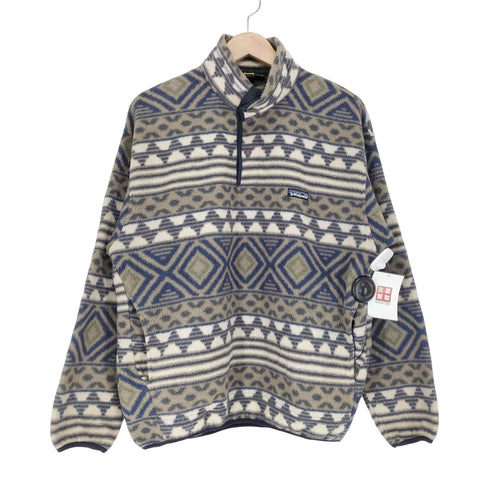 パタゴニア patagonia USA製 総柄 シンチラスナップフリース メンズ import:M