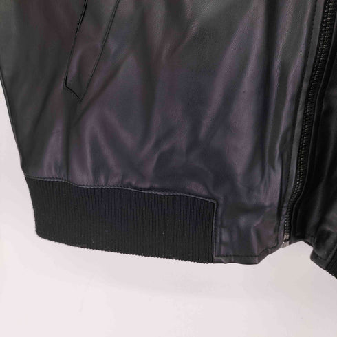 ザラ ZARA フェイクレザージャケット メンズ import:L