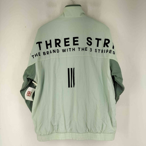 アディダス adidas ウインドフルジップ M WORDING ウィンドジャケット メンズ JPN:L