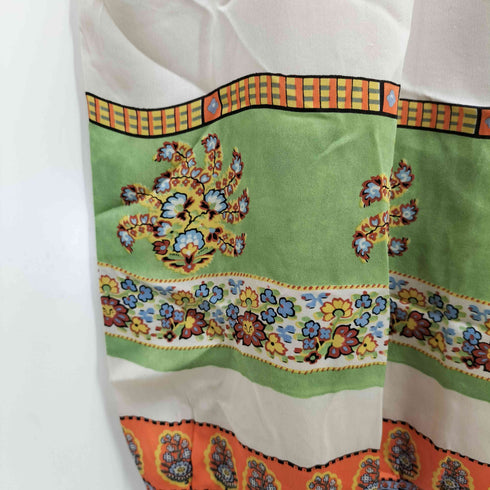 ツモリチサト TSUMORI CHISATO シルクスカーフ 切り替え ニットワンピース レディース 2