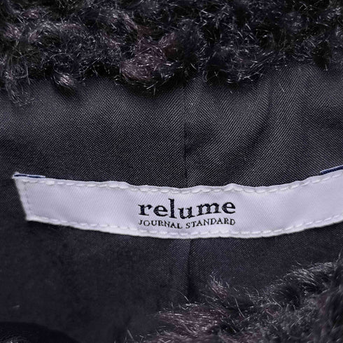 ジャーナルスタンダードレリューム JOURNAL STANDARD relume カーリーフェイクファービックカラーブルゾン レディース FREE