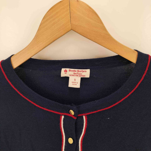 ブルックスブラザーズ BROOKS BROTHERS ノーカラー ウールカーディガン レディース JPN:S