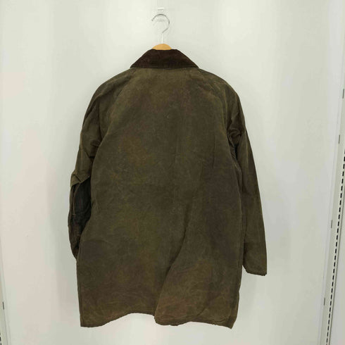 バブアー Barbour 80-90s 英国製 襟コーデュロイ オイルドジャケット ハーフコート メンズ 97cm/38in