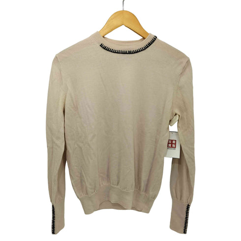 ピーエスポールスミス PS Paul Smith ステッチデザイン クルーネック ニット レディース import:L