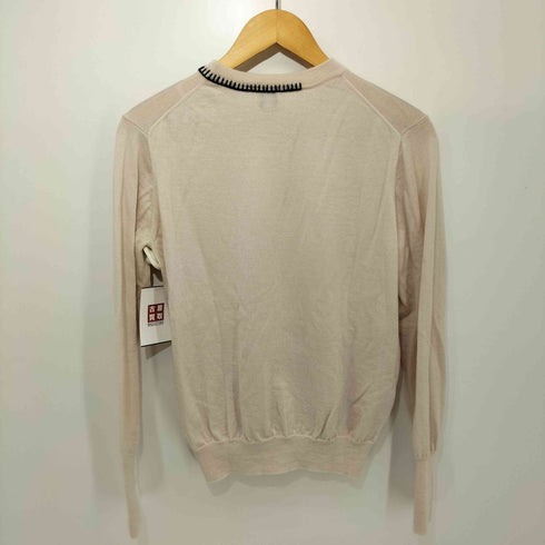ピーエスポールスミス PS Paul Smith ステッチデザイン クルーネック ニット レディース import:L