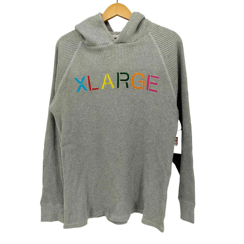 エクストララージ XLARGE ロゴ刺繍 ワッフル プルオーバーパーカー メンズ JPN:M