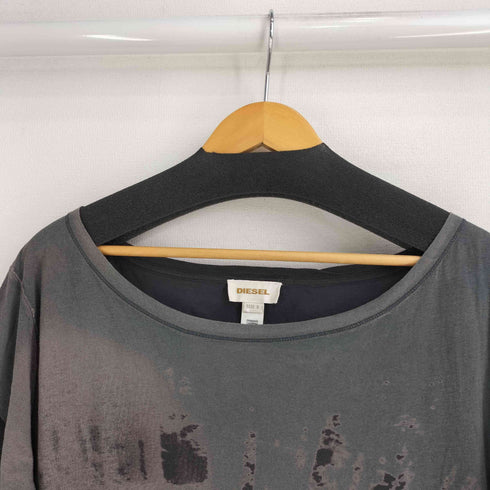 ディーゼル DIESEL 00S フロントプリント クルーネック Tシャツ Y2K レディース import:S