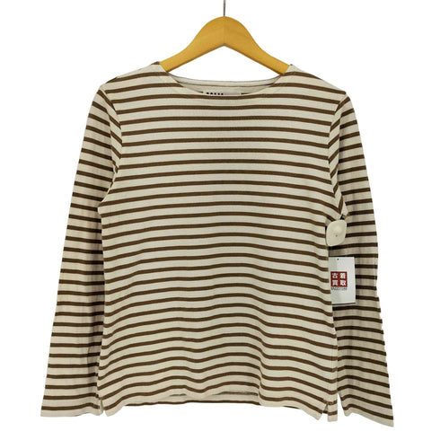 エムエイチエル MHL. ボーダー ボートネック Tシャツ レディース JPN:M