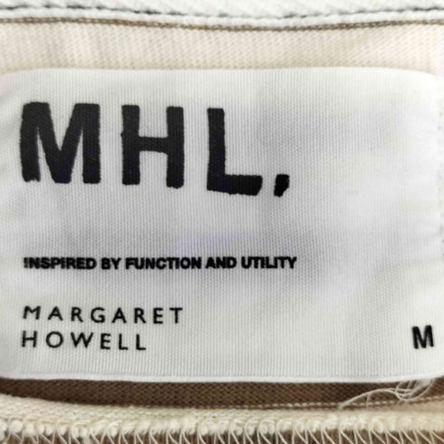 エムエイチエル MHL. ボーダー ボートネック Tシャツ レディース JPN:M